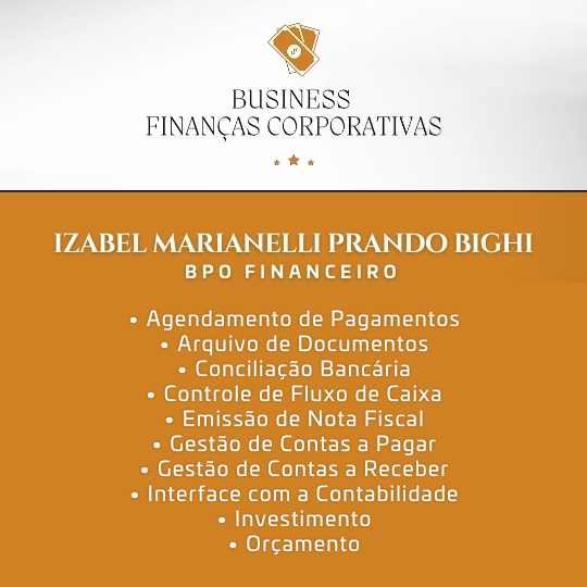 Izabel Marianelli Prando Bighi – Business Finanças Corporativas