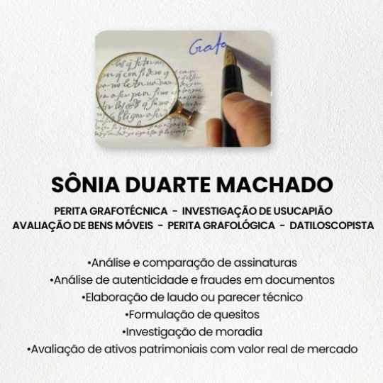 Sônia Duarte Machado – Perita