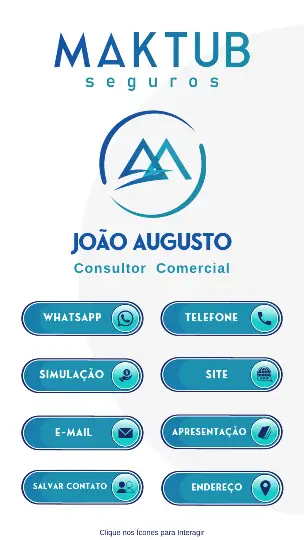 Cartão de Visita Virtual - Maktub Seguros Cartão de Visita Virtual